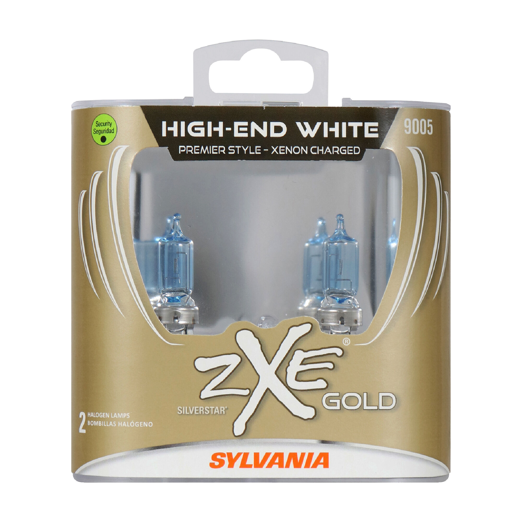 SYLVANIA 9005 SilverStar zXe Gold Halogen Headlight Bulb, 2 Pack